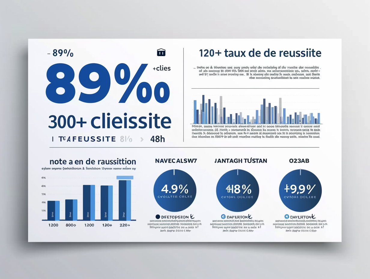 Statistiques ProfileLift - 89% de réussite, 1200+ clients